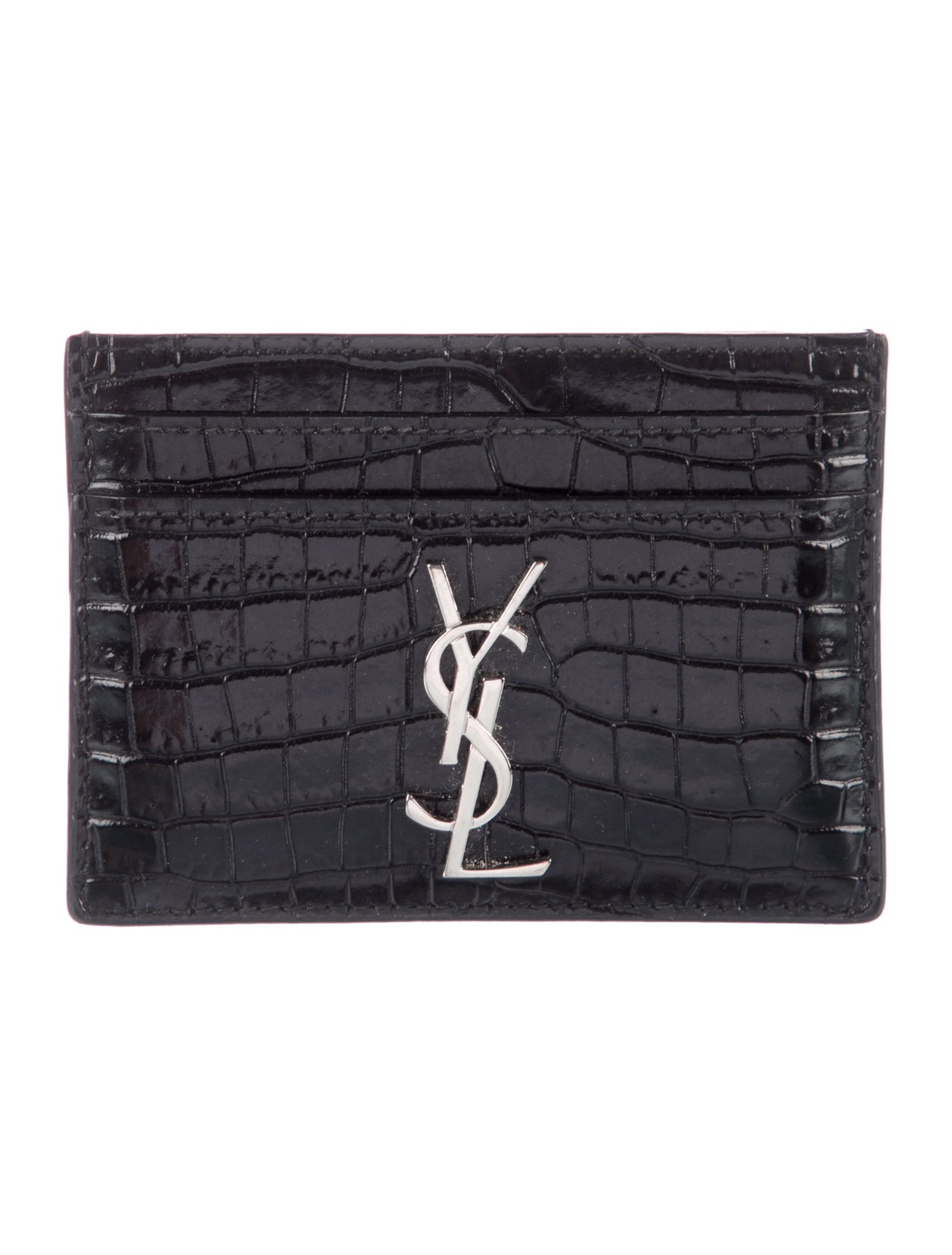 Saint Laurent Crocodile Card Holder