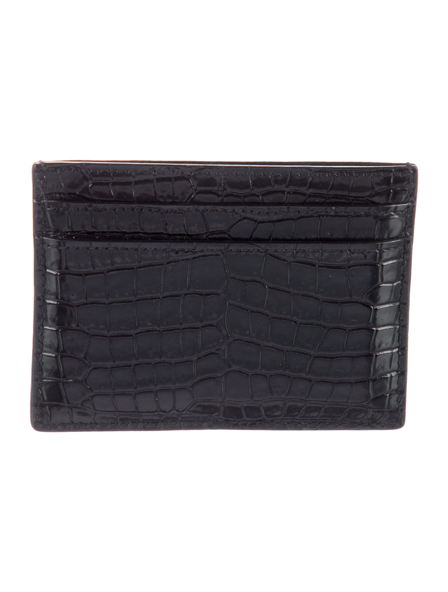 Saint Laurent Crocodile Card Holder