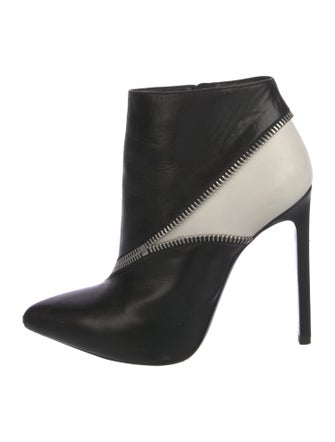 Saint Laurent Leather Colorblock Pattern Boots