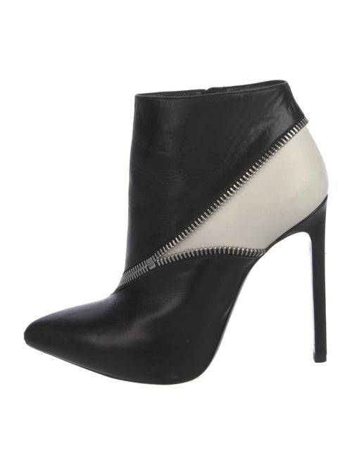 Saint Laurent Leather Colorblock Pattern Boots