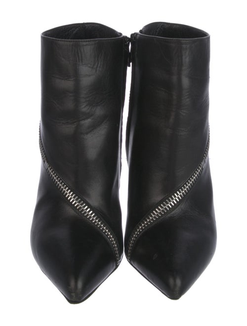 Saint Laurent Leather Colorblock Pattern Boots