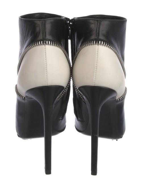 Saint Laurent Leather Colorblock Pattern Boots