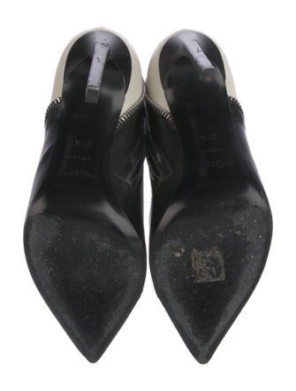 Saint Laurent Leather Colorblock Pattern Boots