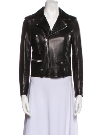 Saint Laurent Lamb Leather Biker Jacket