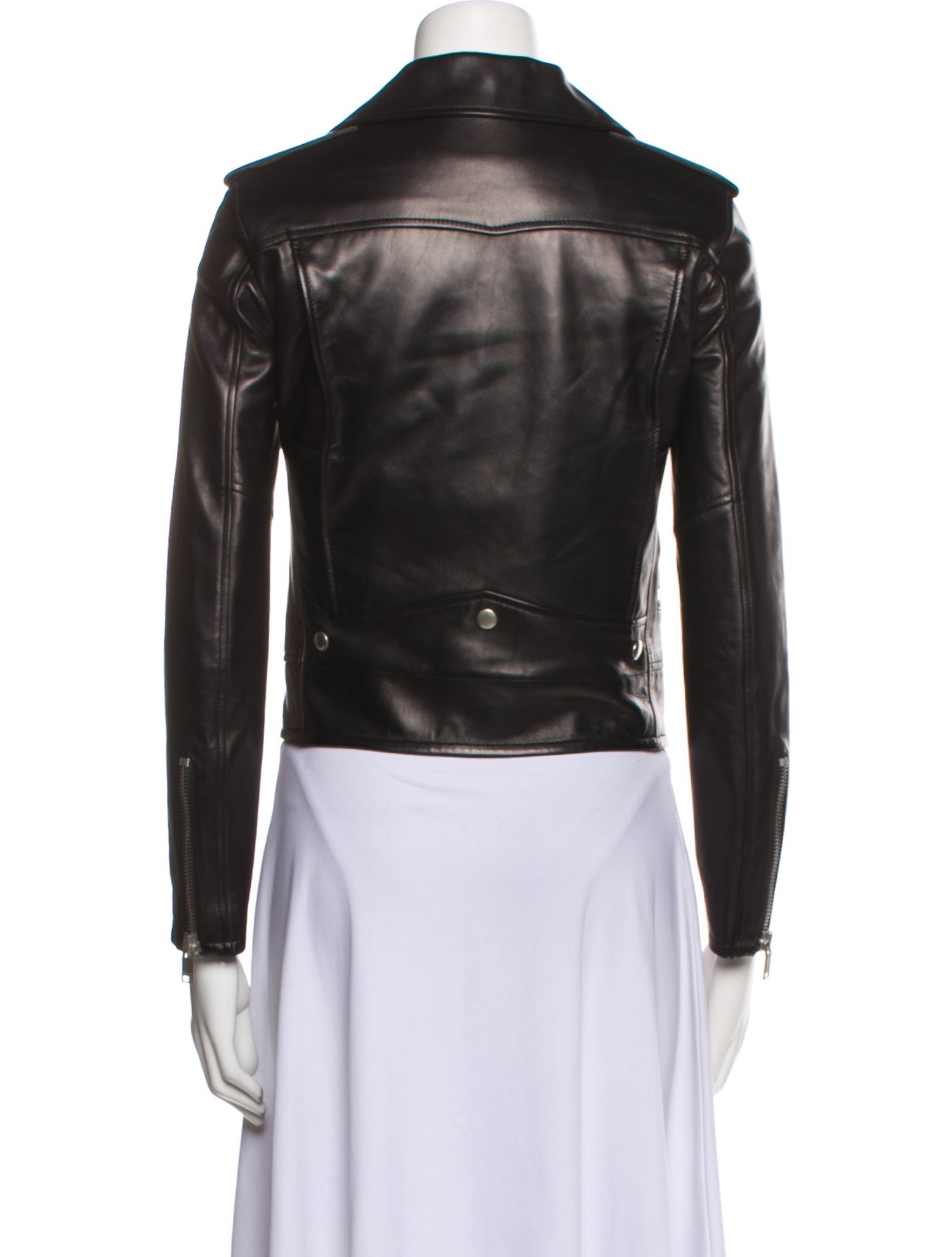 Saint Laurent Lamb Leather Biker Jacket