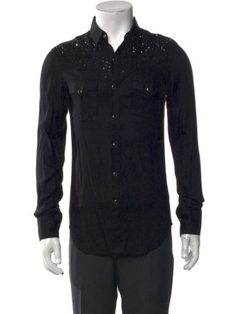 Saint Laurent 2016 Long Sleeve Western Shirt