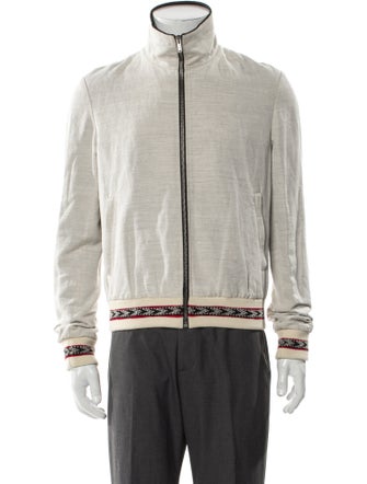 Saint Laurent 2017 Striped Bomber Jacket