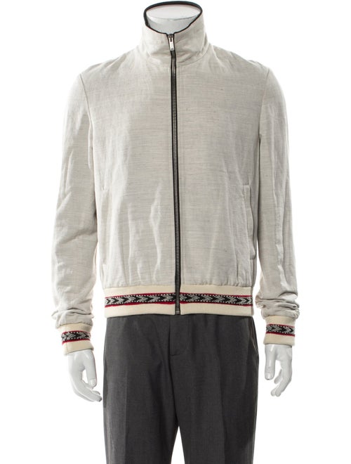 Saint Laurent 2017 Striped Bomber Jacket