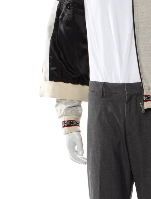 Saint Laurent 2017 Striped Bomber Jacket