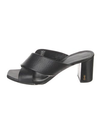 Saint Laurent Leather Slides