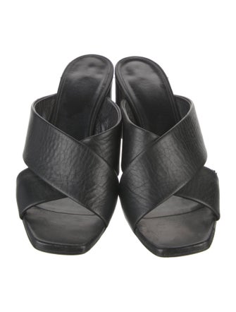 Saint Laurent Leather Slides