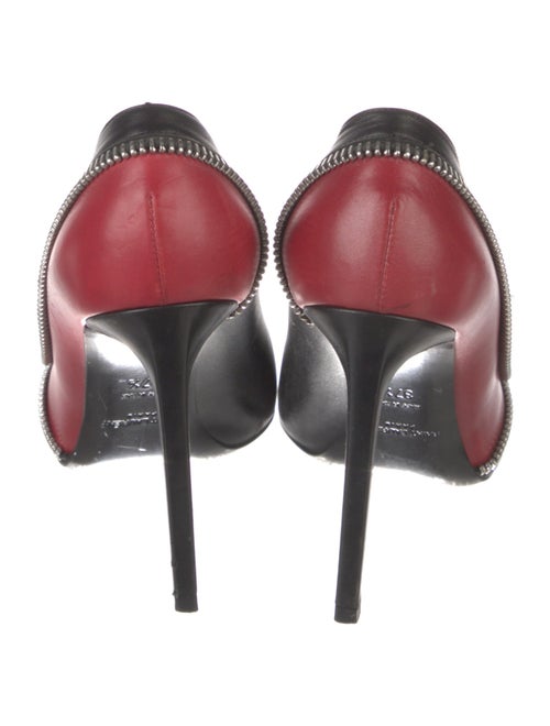 Saint Laurent Leather Colorblock Pattern Pumps