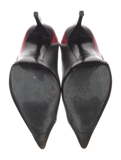 Saint Laurent Leather Colorblock Pattern Pumps