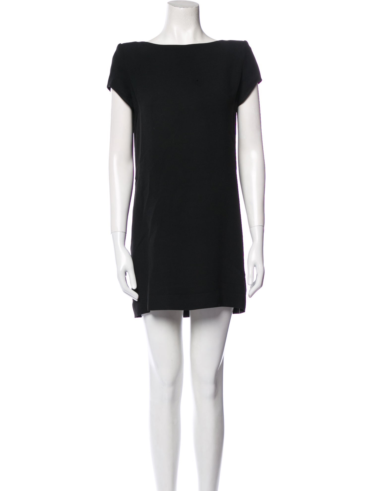 Saint Laurent Bateau Neckline Mini Dress