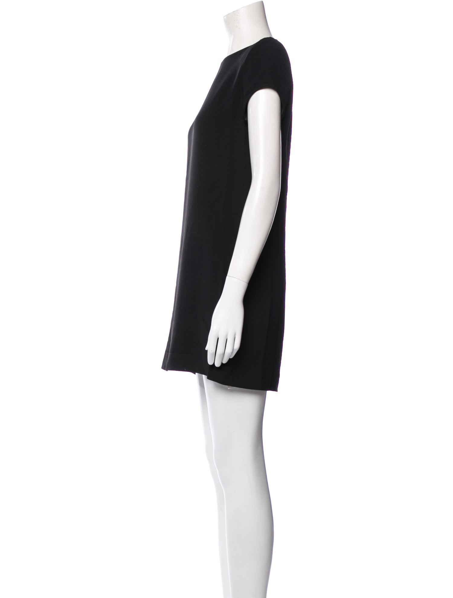 Saint Laurent Bateau Neckline Mini Dress