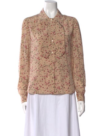 Saint Laurent 2021 Silk Button-Up Top