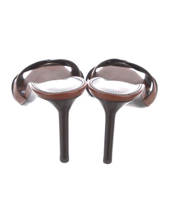 Saint Laurent Leather Slides