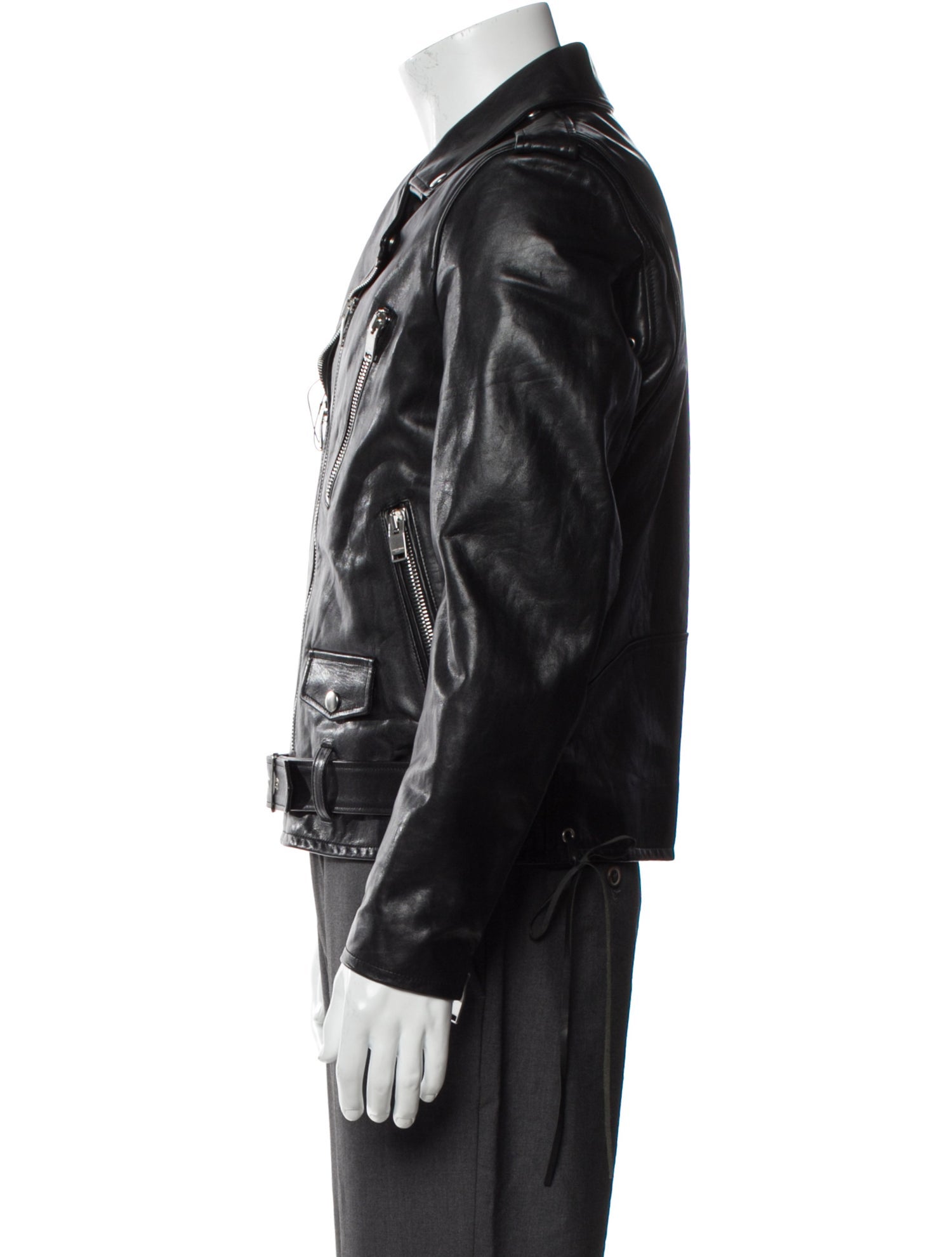 Saint Laurent 2017 Leather Moto Moto Jacket w/ Tags