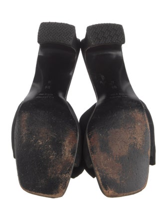 Saint Laurent Canvas Bow Accents Slides