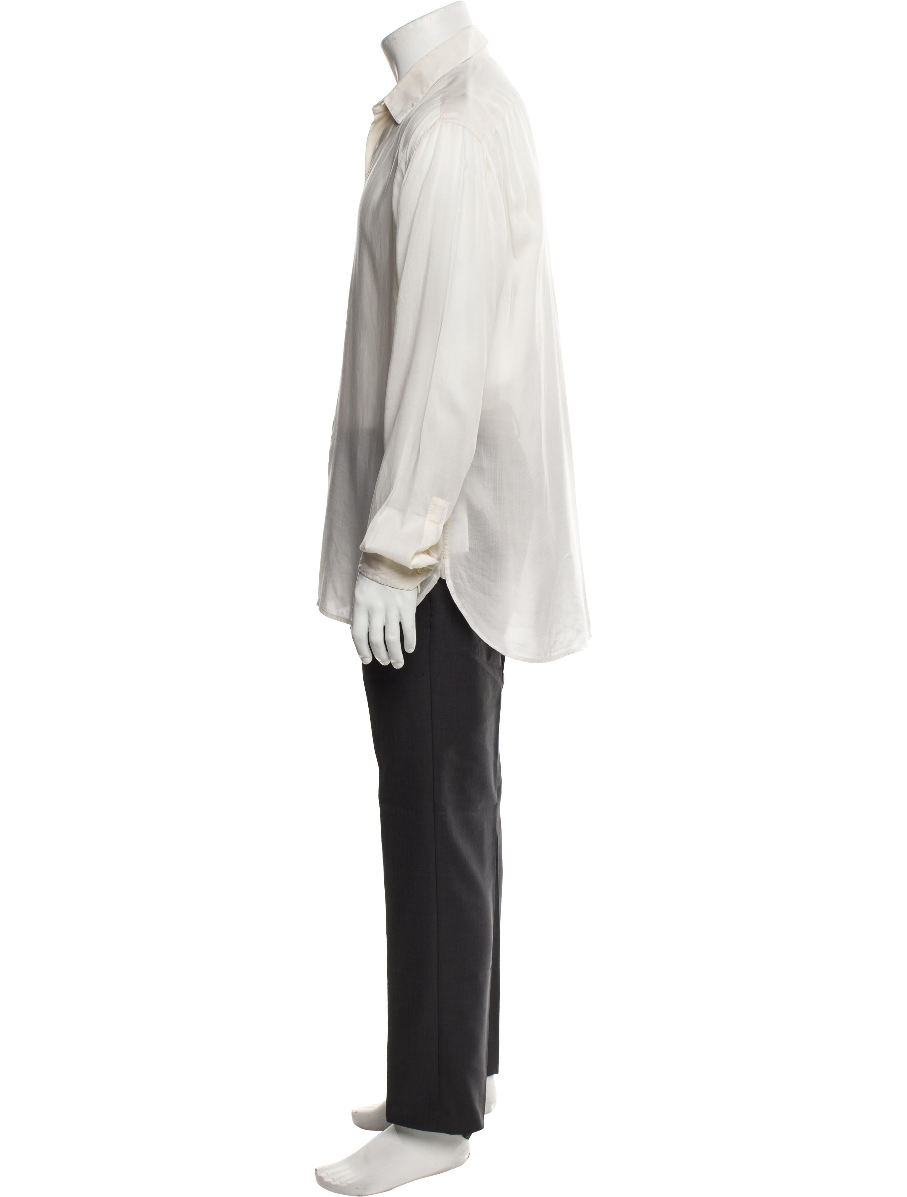 Saint Laurent 2018 Long Sleeve Tuxedo Shirt