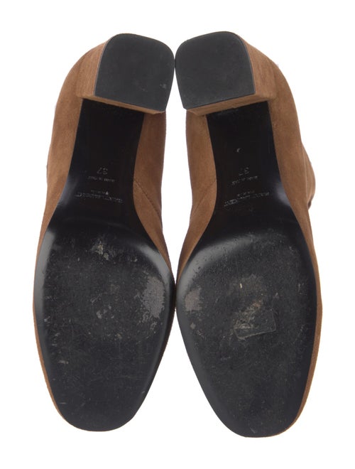 Saint Laurent Suede Lace-Up Boots