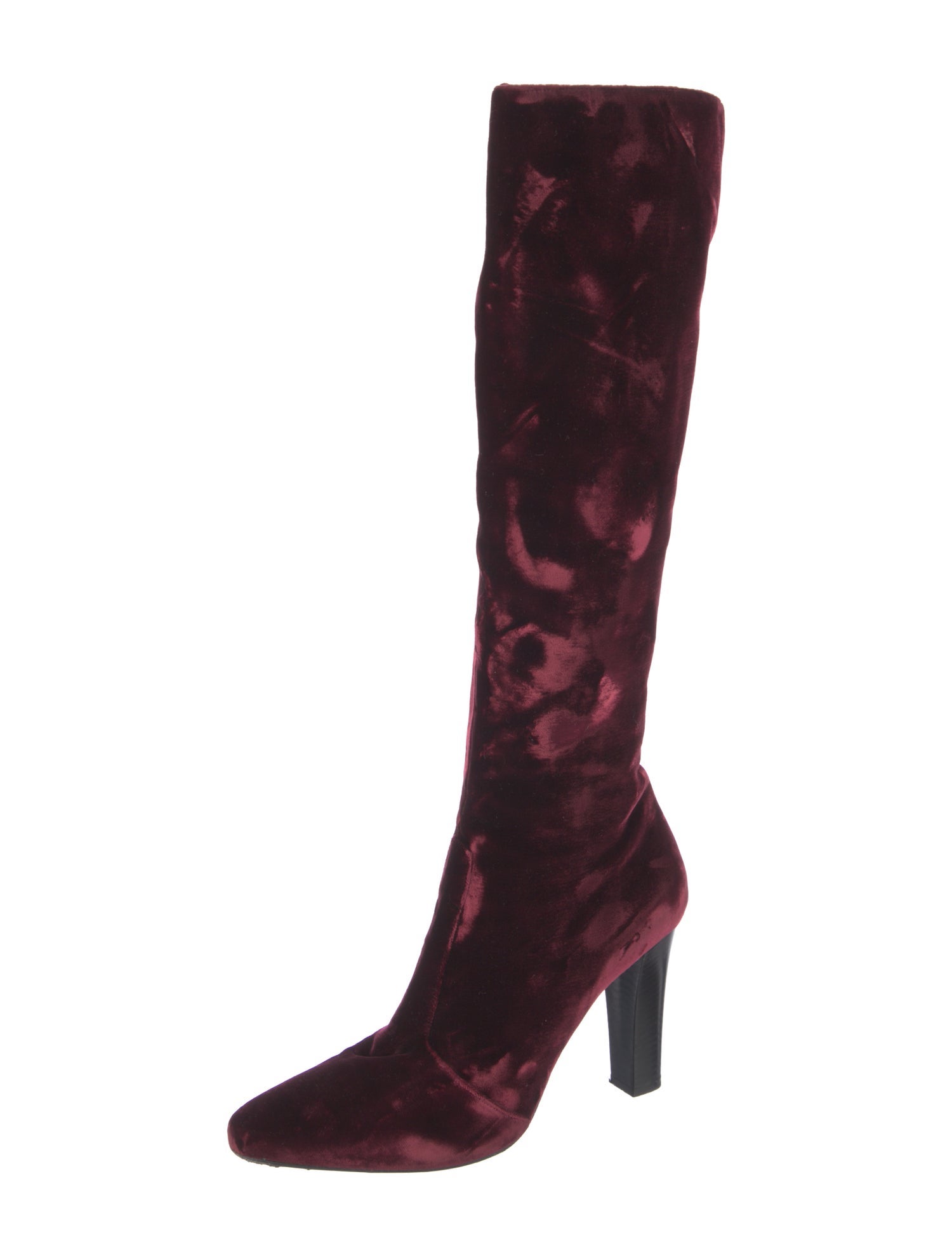 Saint Laurent Velvet Boots