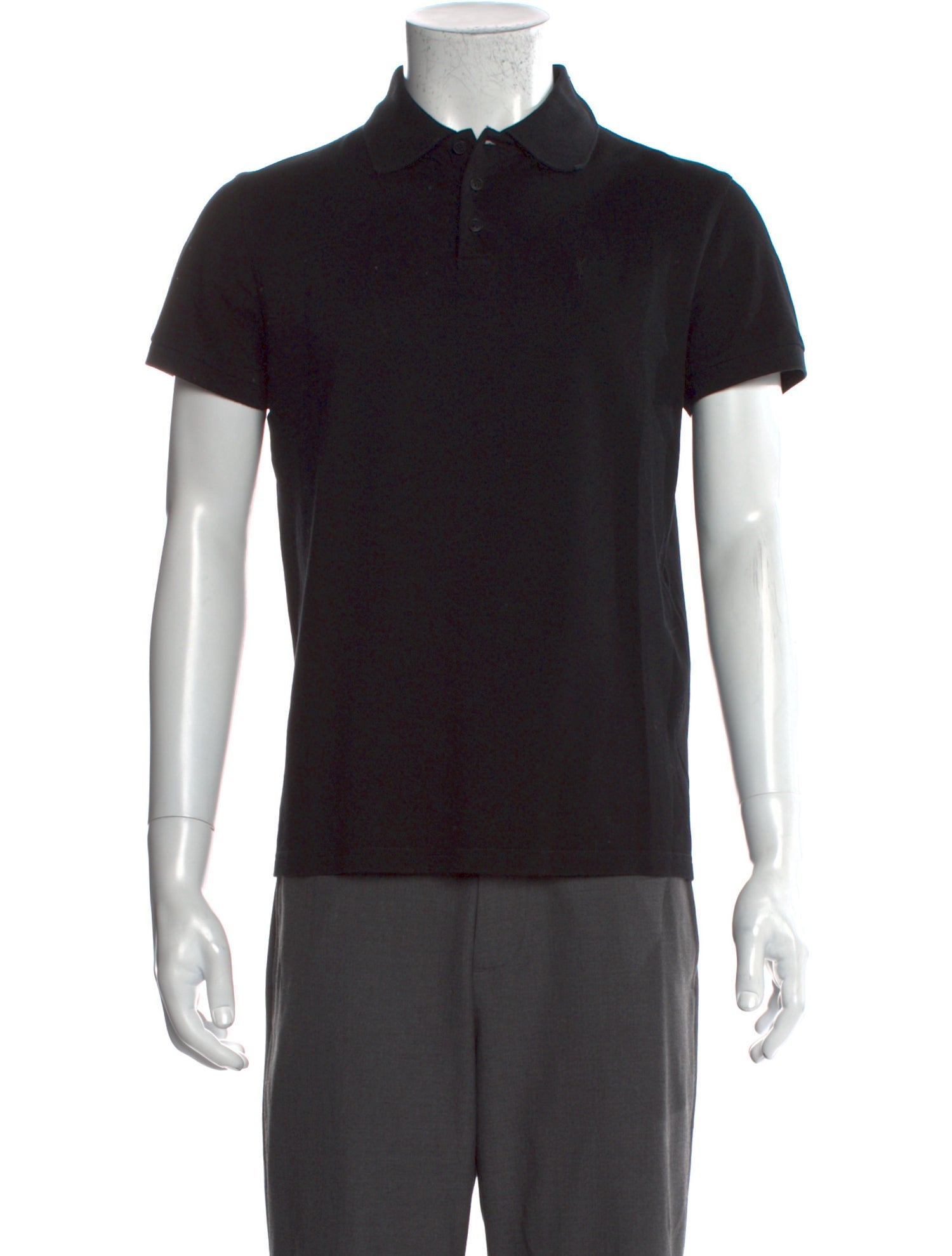 Saint Laurent 2021 Signature Logo Polo Shirt