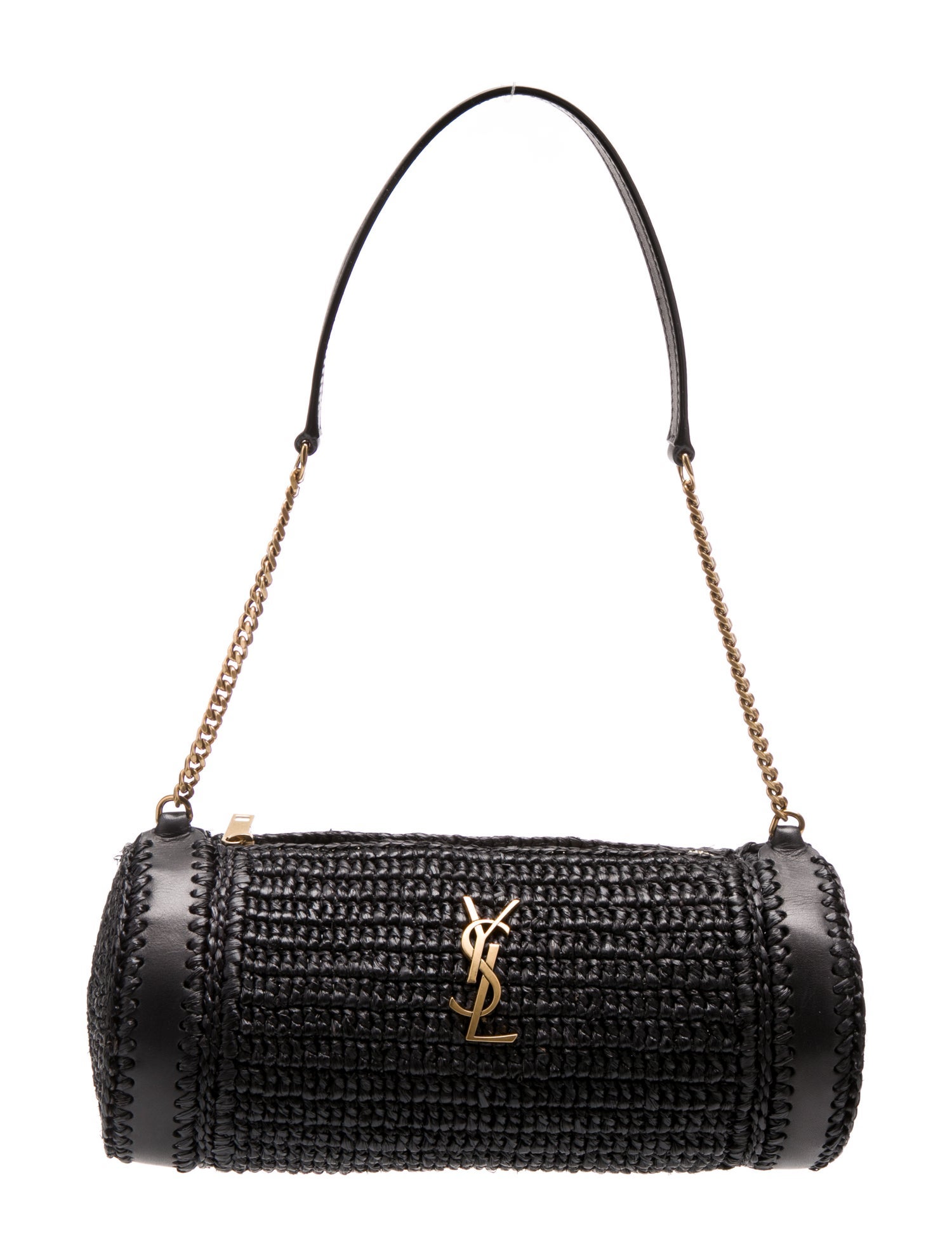 Moschino Leather Shoulder Bag - Black Shoulder Bags