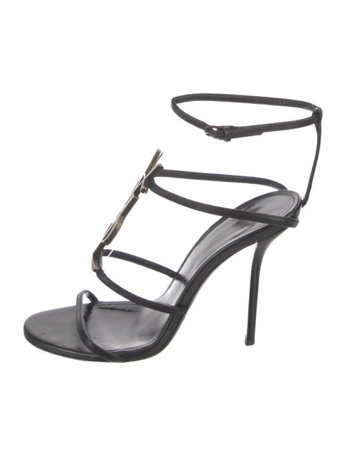 Saint Laurent Leather T-Strap Sandals