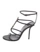Saint Laurent Leather T-Strap Sandals
