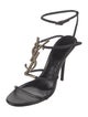 Saint Laurent Leather T-Strap Sandals