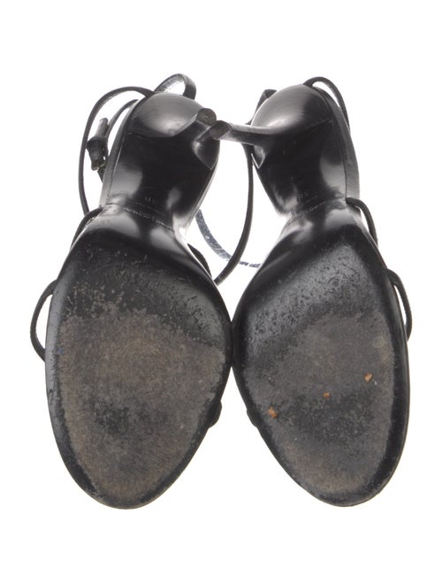Saint Laurent Leather T-Strap Sandals