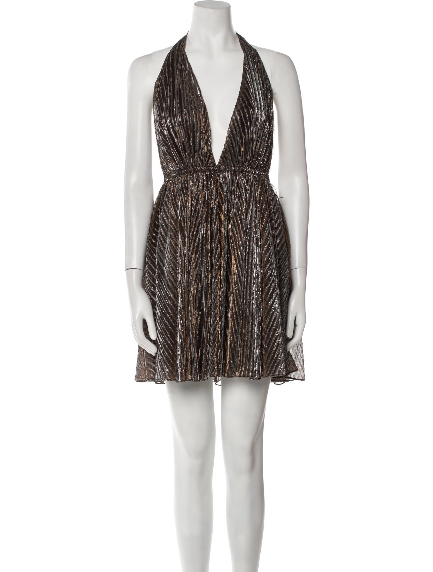 Saint Laurent Striped Mini Dress