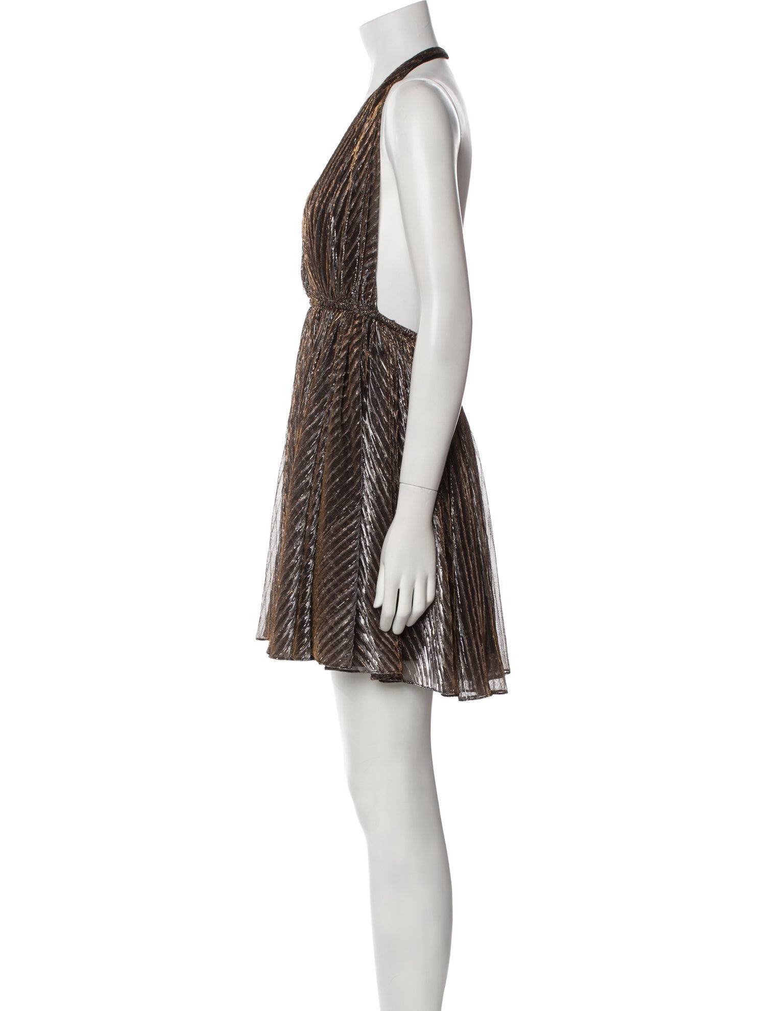 Saint Laurent Striped Mini Dress