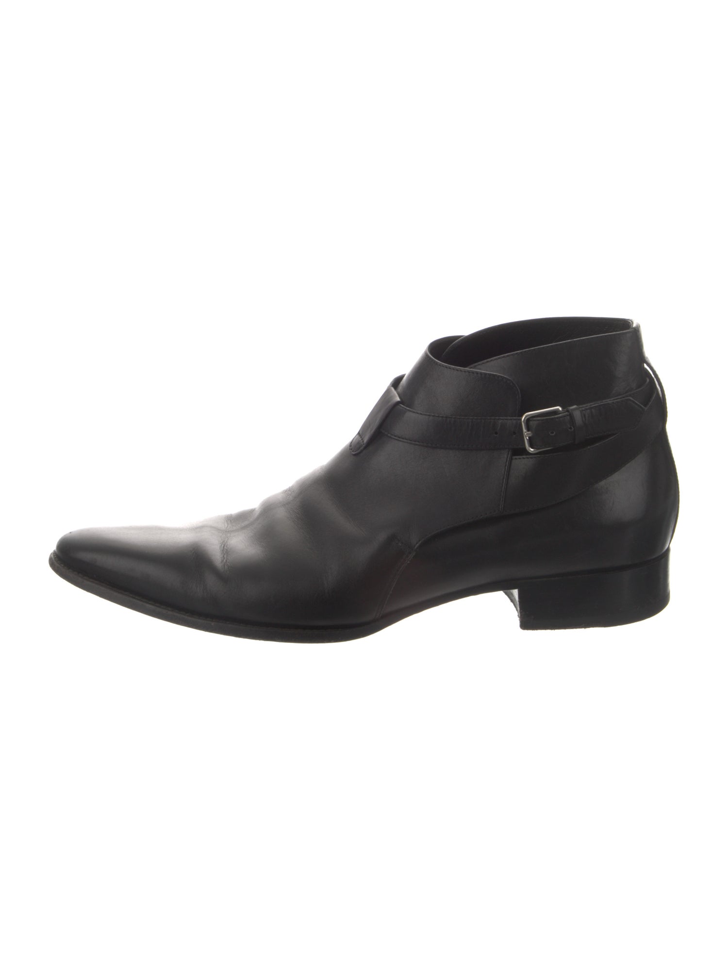 Saint Laurent Leather Monk Straps