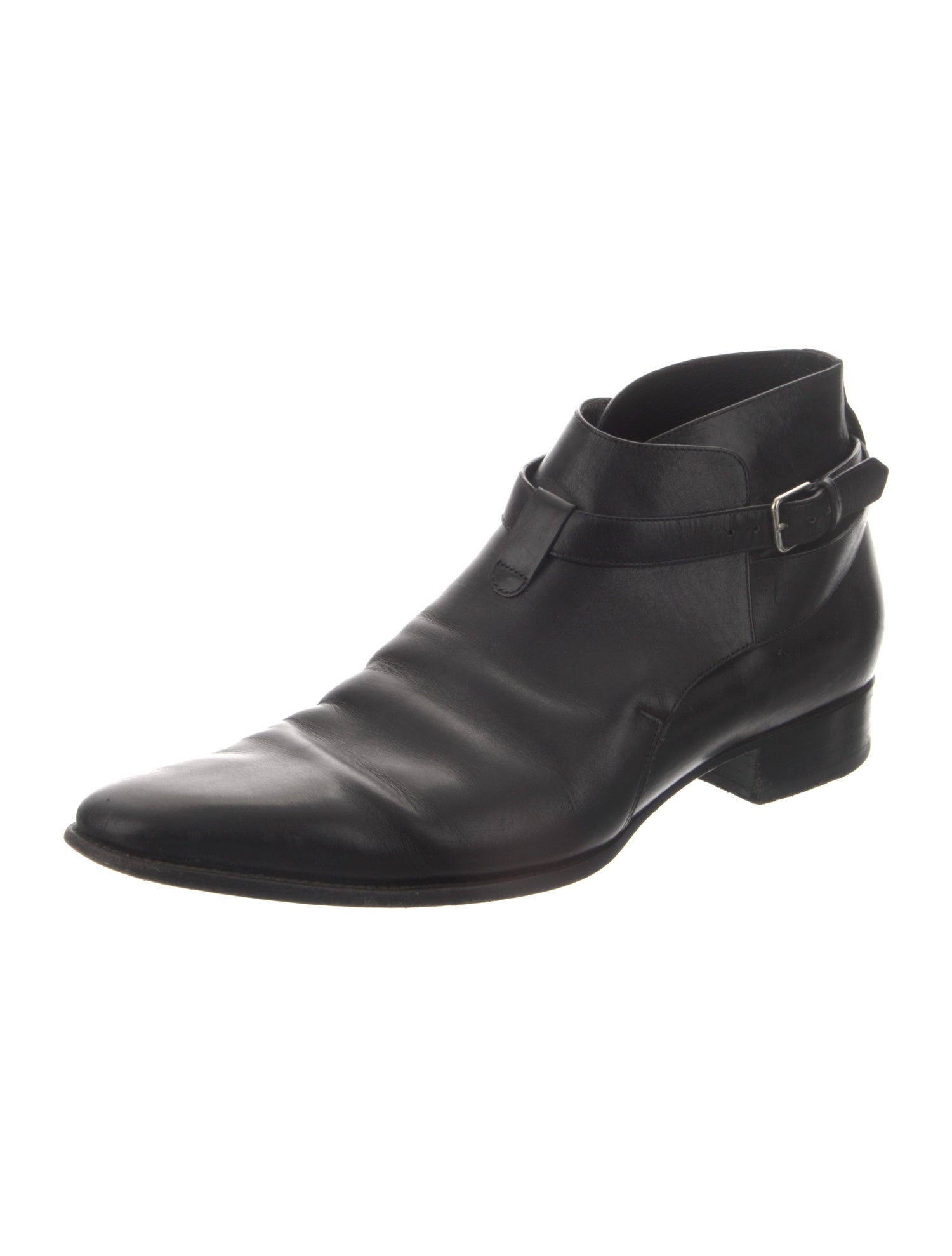 Saint Laurent Leather Monk Straps