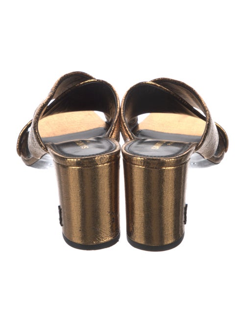 Saint Laurent Leather Slides