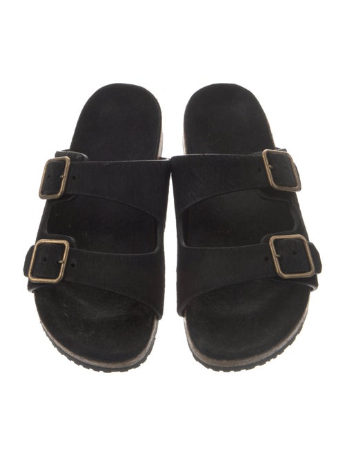 Saint Laurent Ponyhair Slides