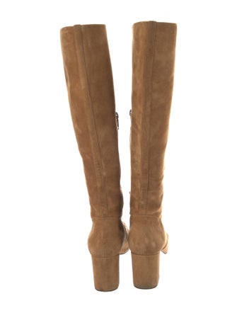 Saint Laurent Suede Riding Boots