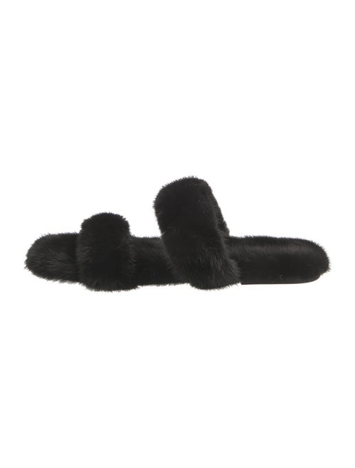 Saint Laurent Mink Slides