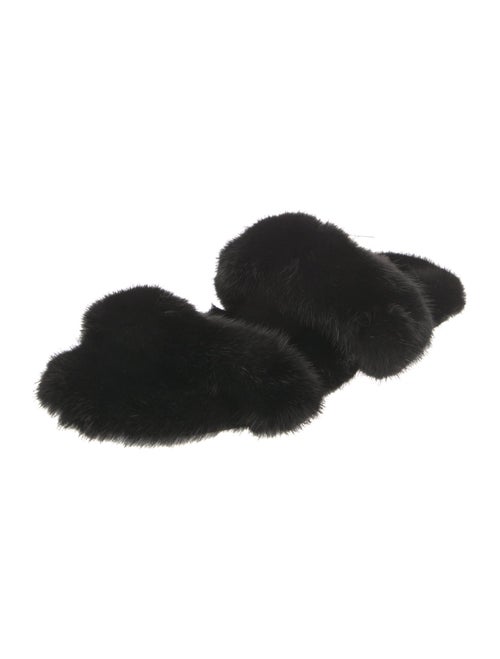 Saint Laurent Mink Slides