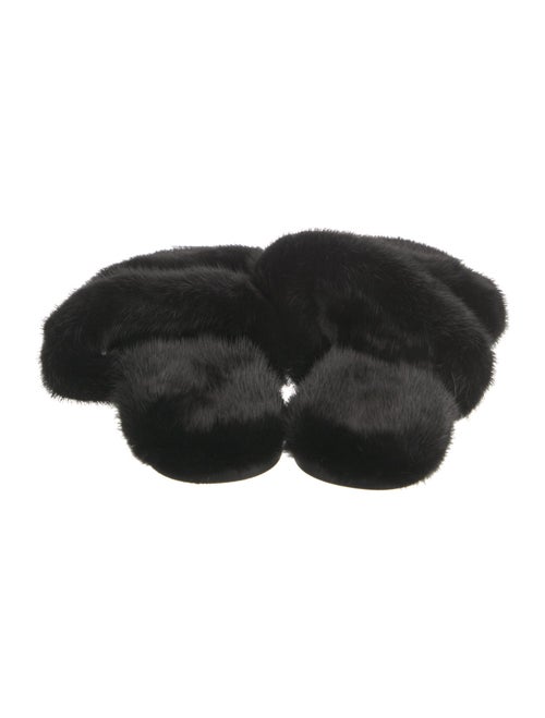 Saint Laurent Mink Slides