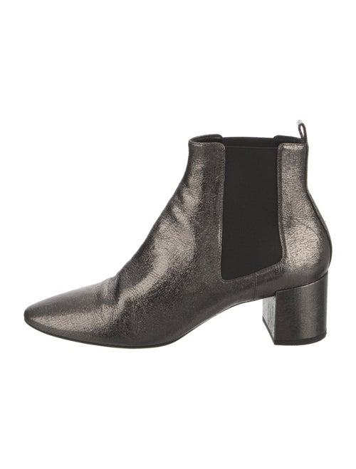 Saint Laurent Leather Colorblock Pattern Chelsea Boots
