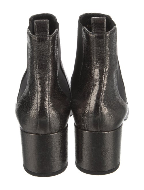 Saint Laurent Leather Colorblock Pattern Chelsea Boots
