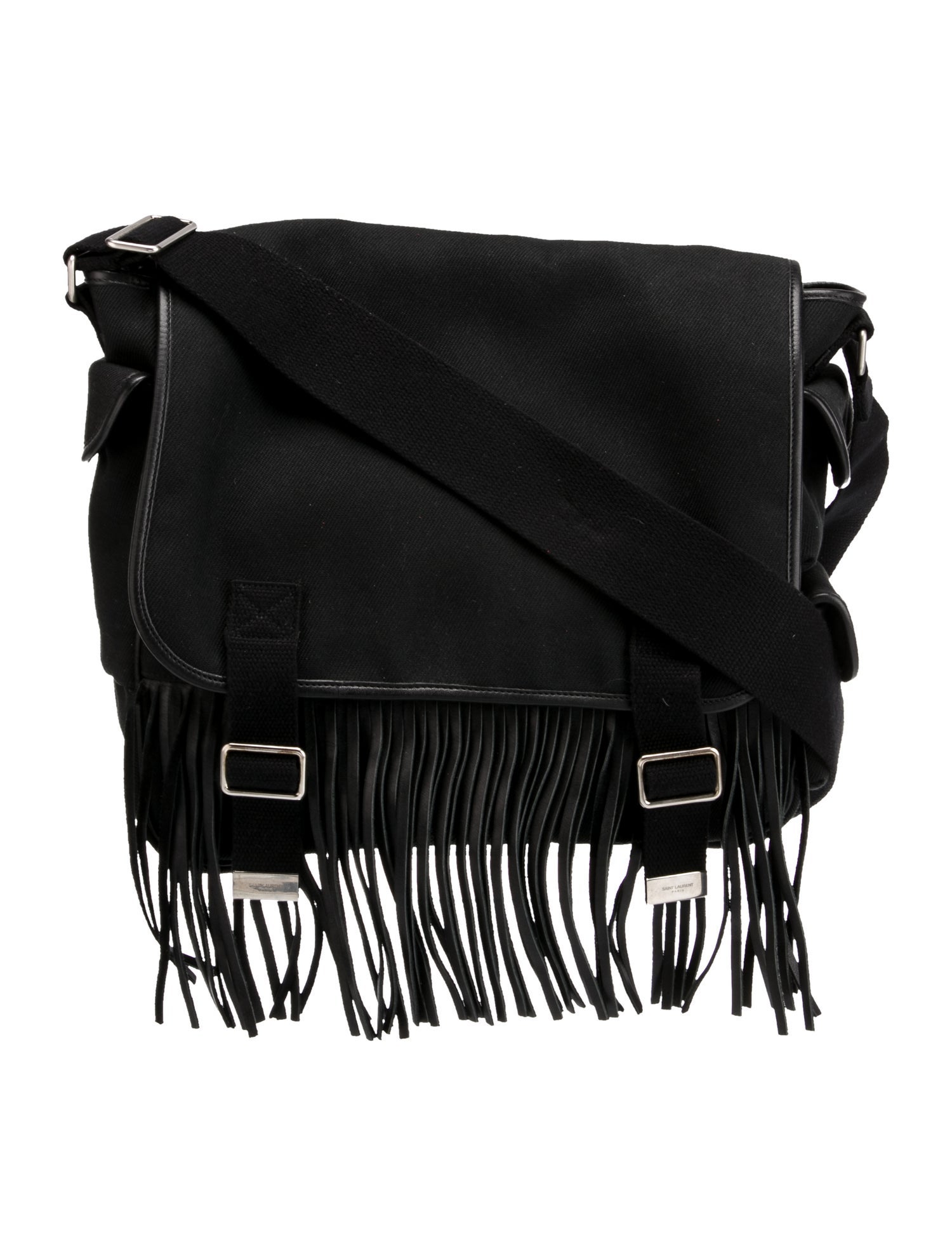 Saint Laurent Canvas Messenger Bag