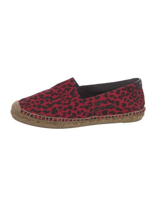 Saint Laurent Canvas Animal Print Espadrilles