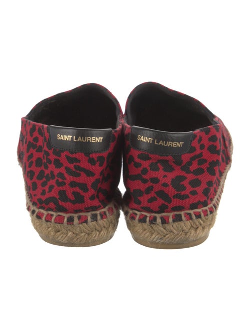Saint Laurent Canvas Animal Print Espadrilles