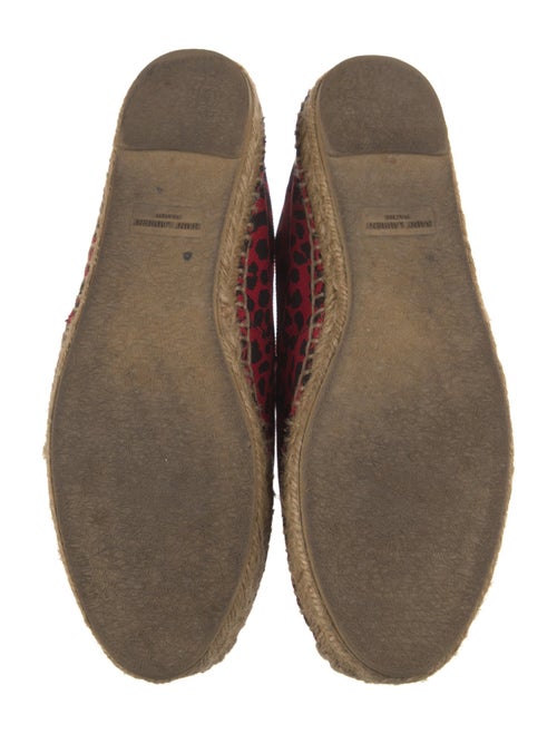 Saint Laurent Canvas Animal Print Espadrilles