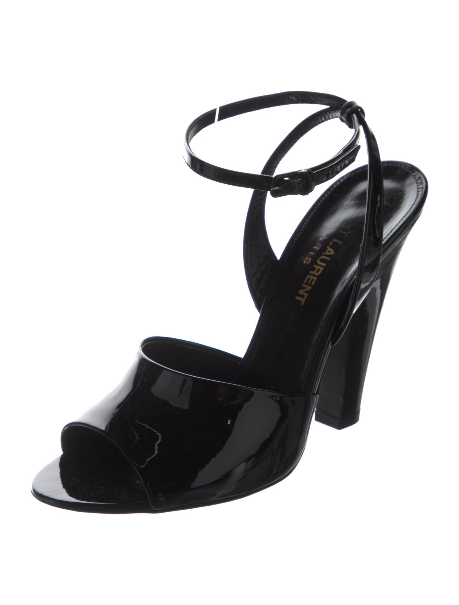 Saint Laurent Patent Leather Slingback Pumps