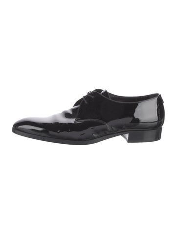 Saint Laurent Oxfords Patent Leather Derby Shoes EU 44 | 11